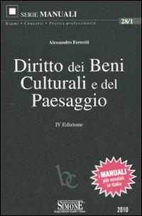 Diritto dei beni culturali e del paesaggio Diritto dei beni culturali e del paesaggio