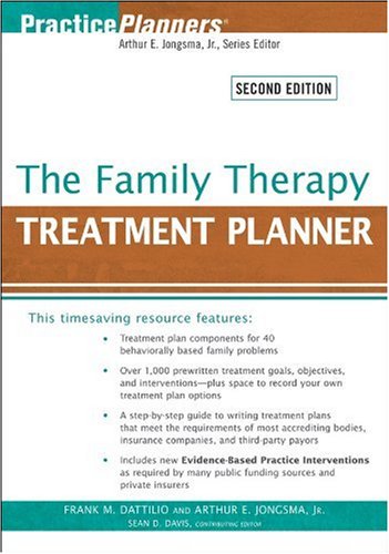 Family Therapy Treatment Planner Family Therapy Treatment Planner