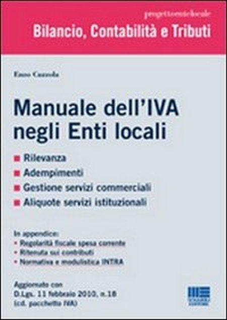 Manuale dell'IVA negli Enti locali Manuale dell'IVA negli Enti locali
