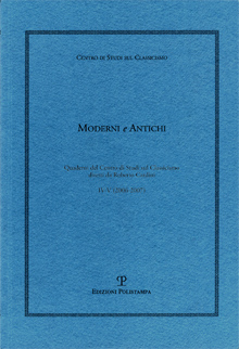 Moderni e Antichi. IV-VI. 2006/2007 Moderni e Antichi. IV-VI. 2006/2007