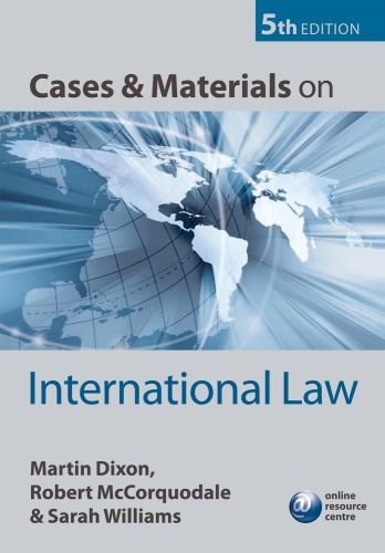 Cases and Materials on International Law Cases and Materials on International Law