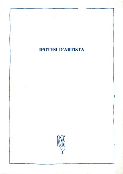 Ipotesi d'artista Ipotesi d'artista