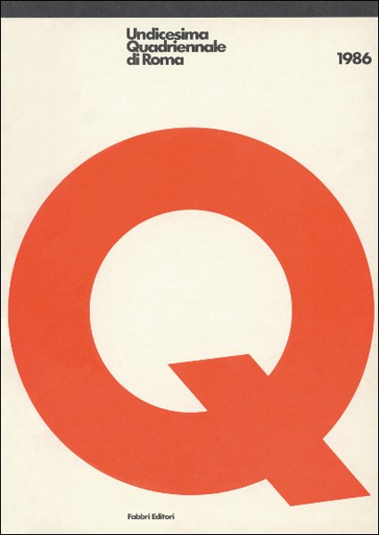 Undicesima Quadriennale di Roma. 1986 Undicesima Quadriennale di Roma. 1986
