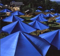 Christo. The umbrellas