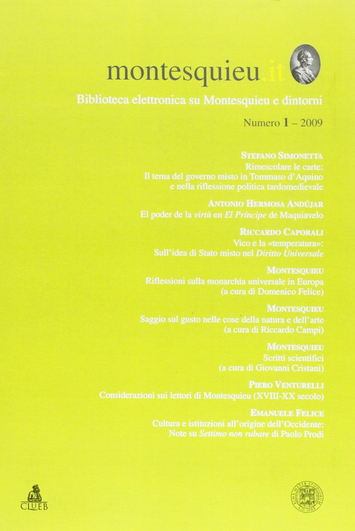 Montesquieu.it (2009). Vol. 1 Montesquieu.it (2009). Vol. 1