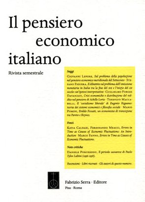 Il Pensiero Economico Italiano. VII. 0001. 1999