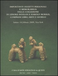 Importanti oggetti personali e memorabilia dalla collezione di Lenore Doolan e Harold Morris, compresi libri, abiti e gioielli. Sabato 14 febbraio 2009, New York