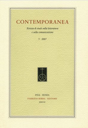Contemporanea. Rivista di studi sulla letteratura e sulla comunicazione. 7. 2009 Contemporanea. Rivista di studi sulla letteratura e sulla comunicazione. 7. 2009