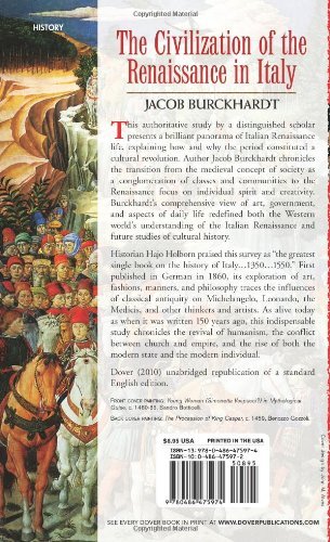 Civilization of the Renaissance in Italy Civilization of the Renaissance in Italy