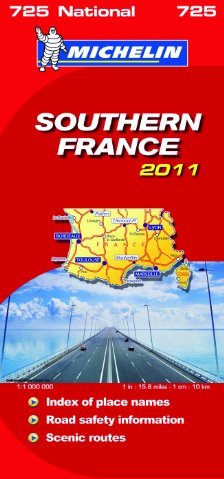 Southern France National Map 2011 Southern France National Map 2011