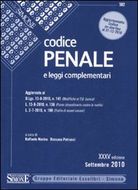 Codice penale e leggi complementari Codice penale e leggi complementari