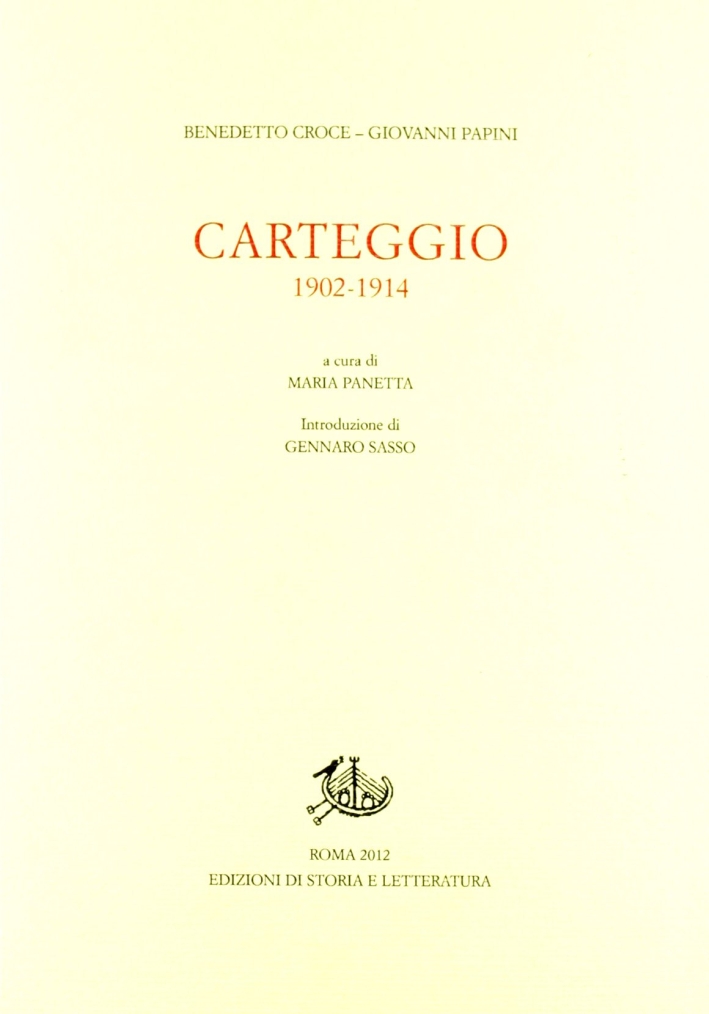 Carteggio 1902-1914 Carteggio 1902-1914