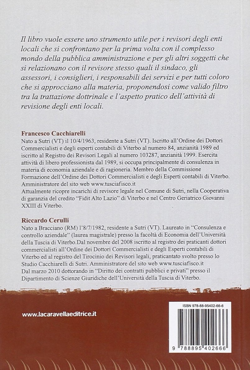 Un anno da revisore Un anno da revisore