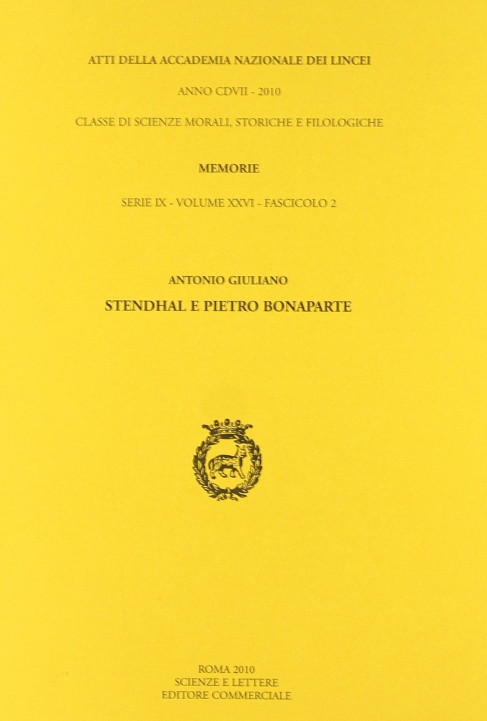 Stendhal e Pietro Bonaparte Stendhal e Pietro Bonaparte