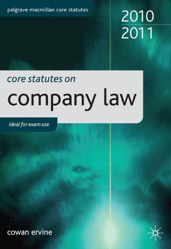 Core Statutes on Company Law Core Statutes on Company Law