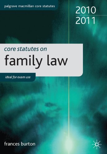 Core Statutes on Family Law Core Statutes on Family Law