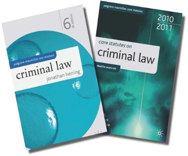Criminal Law and Core Statutes on Criminal Law Criminal Law and Core Statutes on Criminal Law
