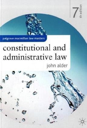 Constitutional and Administrative Law Constitutional and Administrative Law
