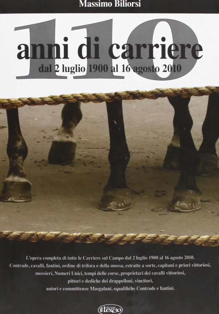 110 anni di carriere. Dal 2 luglio 1900 al 16 agosto 2010 110 anni di carriere. Dal 2 luglio 1900 al 16 agosto 2010