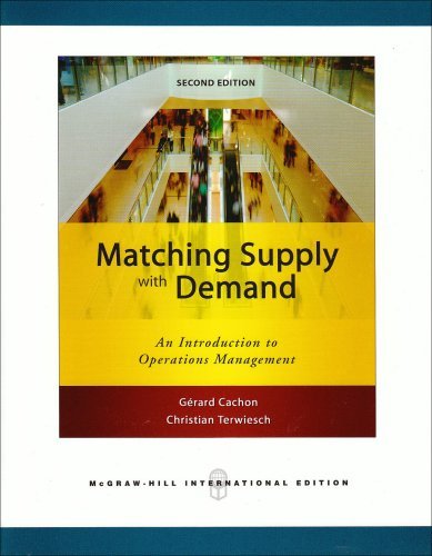 Matching Supply with Demand Matching Supply with Demand