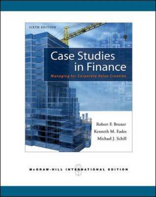 Case Studies in Finance Case Studies in Finance