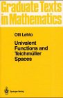 Univalent Functions and Teichmuller Spaces. Univalent Functions and Teichmuller Spaces.