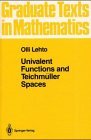 Univalent Functions and Teichmuller Spaces