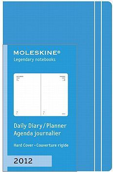 2012 Moleskine Extra Small Sky Blue Daily Diary 12 Month Har 2012 Moleskine Extra Small Sky Blue Daily Diary 12 Month Har