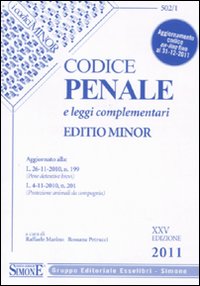 Codice penale e leggi complementari. Ediz. minor Codice penale e leggi complementari. Ediz. minor