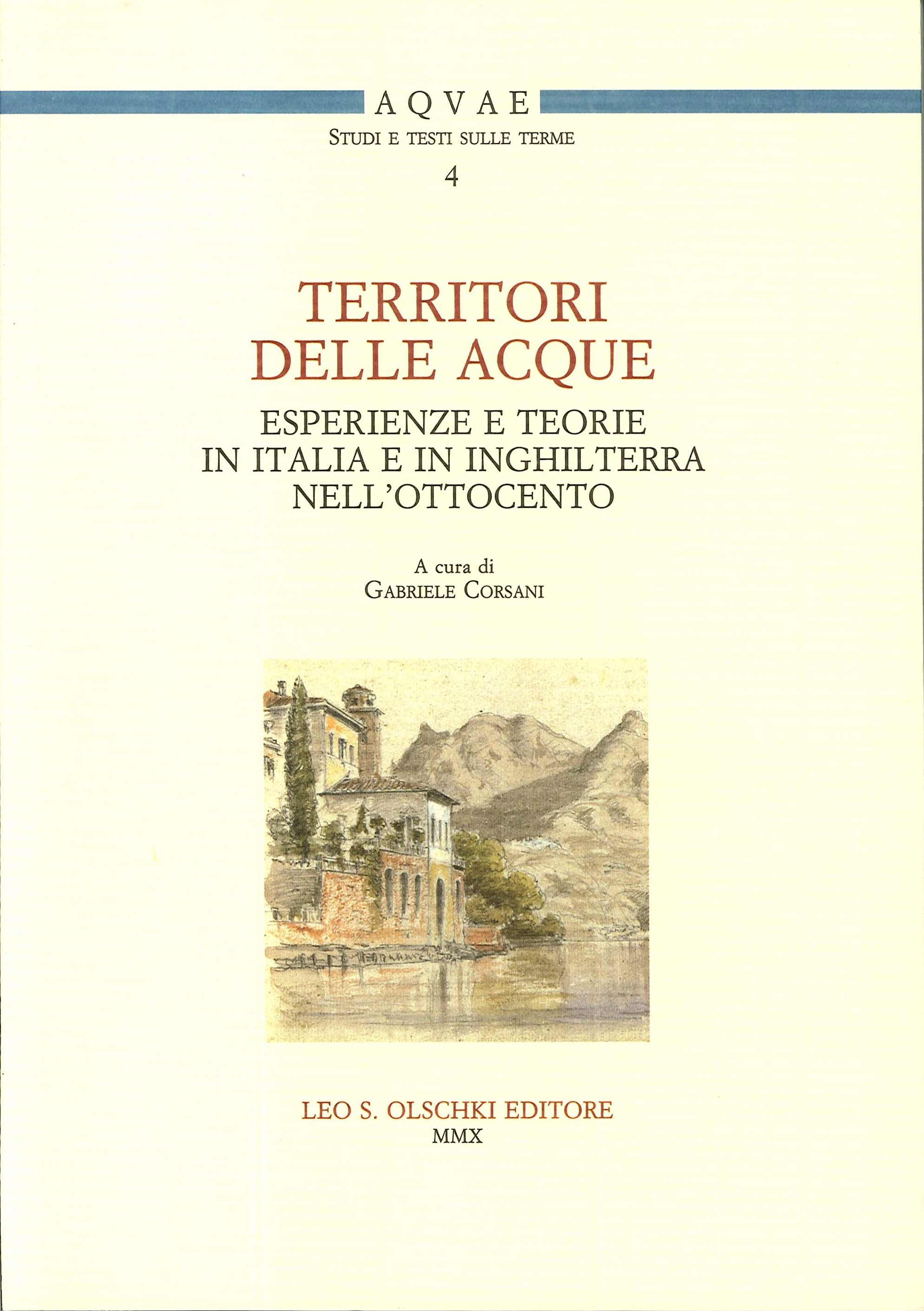 Territori delle acque. Esperienze e teorie in Italia e in Inghilterra nell'Ottocento Territori delle acque. Esperienze e teorie in Italia e in Inghilterra nell'Ottocento