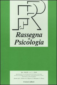 Rassegna di psicologia (2010). Vol. 3 Rassegna di psicologia (2010). Vol. 3