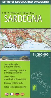 Sardegna 1:200 000. Ediz. multilingue