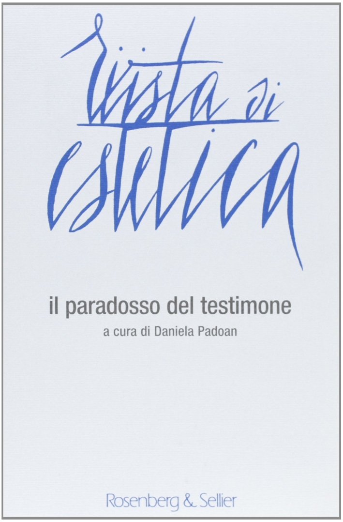 Rivista di estetica. Vol. 45. Rivista di estetica. Vol. 45.
