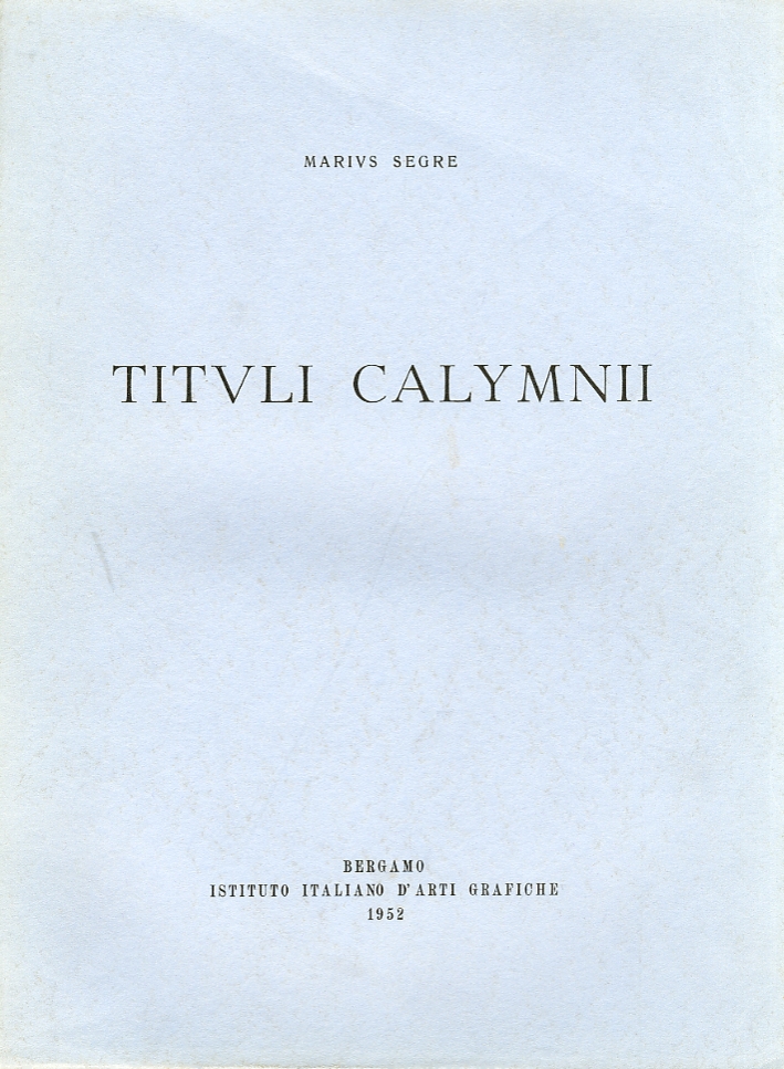 Tituli Calymnii Tituli Calymnii