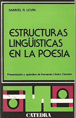 Estructuras lingüisticas en la poesia Estructuras lingüisticas en la poesia