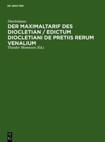 Der Maximaltarif des Diocletian Der Maximaltarif des Diocletian