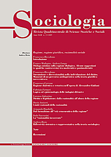 Sociologia n. 2/2009 Sociologia n. 2/2009