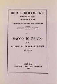 Il sacco di Prato e il ritorno de' Medici in Firenze (rist. anast.)