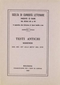 Testi antichi modenesi (rist. anast.)