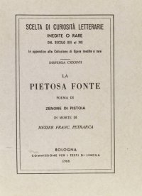 La pietosa fonte (rist. anast)