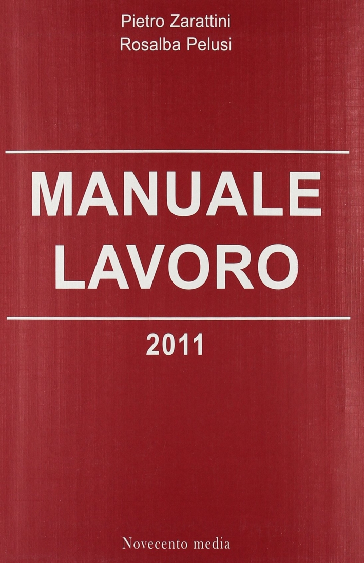 Manuale lavoro 2011 Manuale lavoro 2011