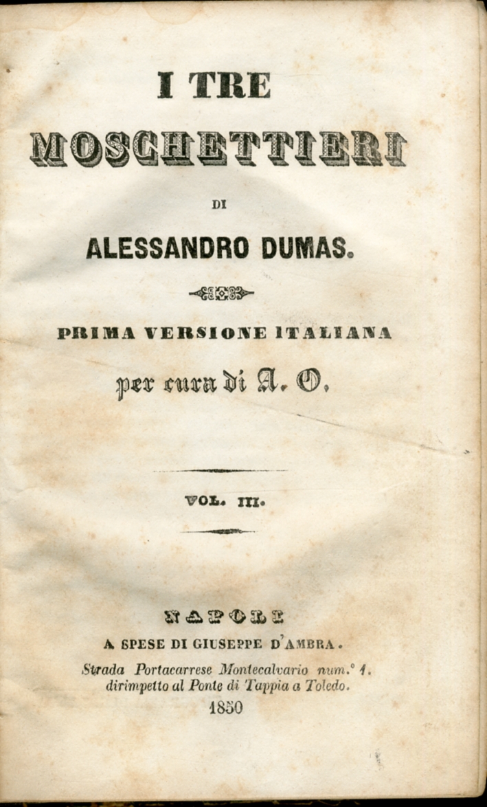 I tre moschettieri I tre moschettieri