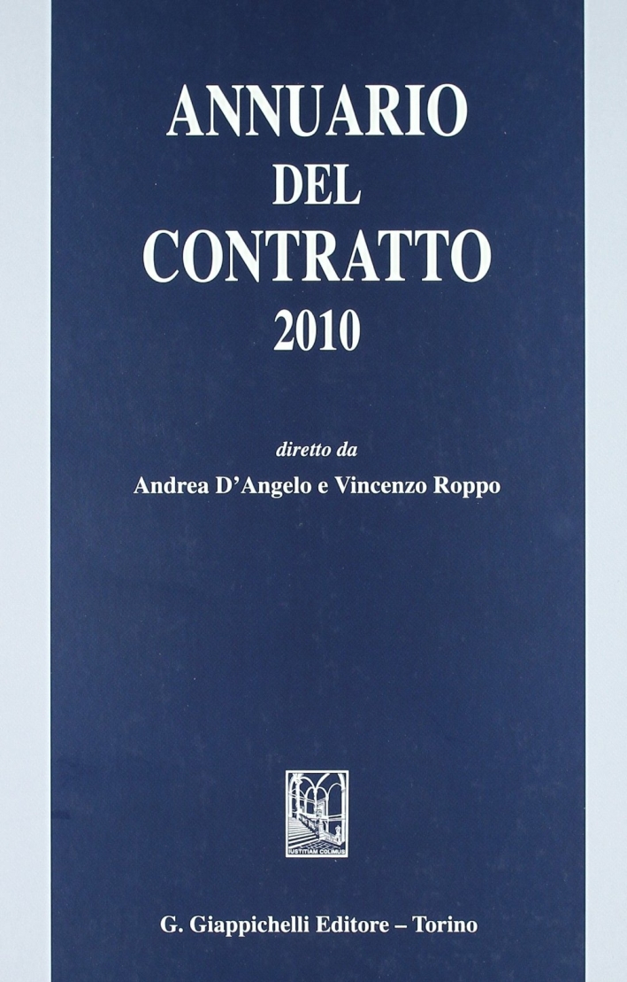 Annuario del contratto 2010 Annuario del contratto 2010