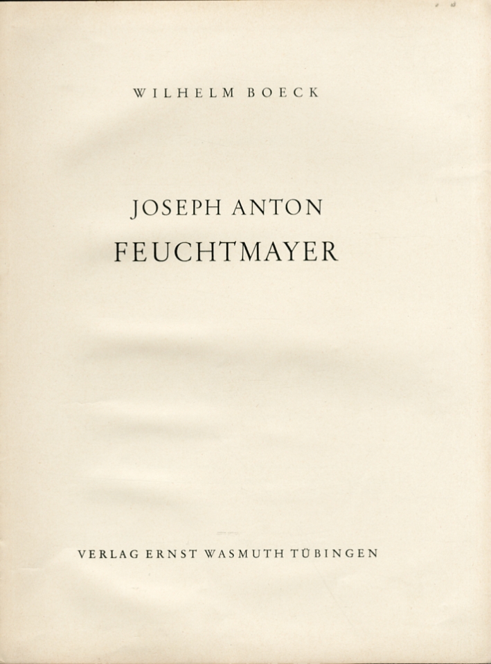 Joseph Anton. Feuchtmayer Joseph Anton. Feuchtmayer