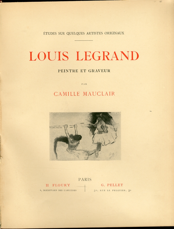 Louis Legrand. Peintre et graveur Louis Legrand. Peintre et graveur