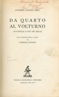 Da Quarto al Volturno (Noterelle d' uno dei Mille)