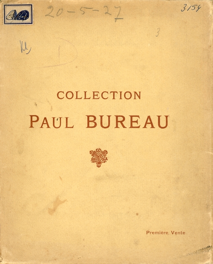 Catalogue des Tableaux Anciens et Modernes. Collection Paul Bureau Catalogue des Tableaux Anciens et Modernes. Collection Paul Bureau