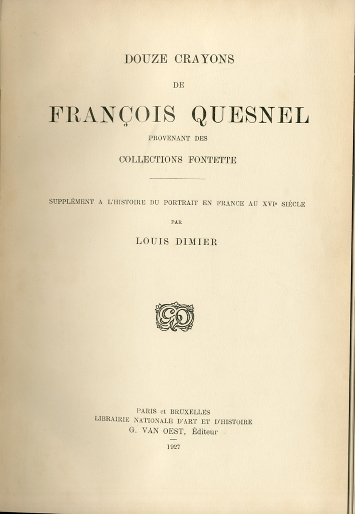 Douze Crayons de François Quesnel Provenant des Collections Fontette Douze Crayons de François Quesnel Provenant des Collections Fontette