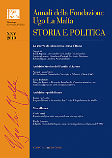 Annali della Fondazione Ugo La Malfa. Vol. 25 Annali della Fondazione Ugo La Malfa. Vol. 25