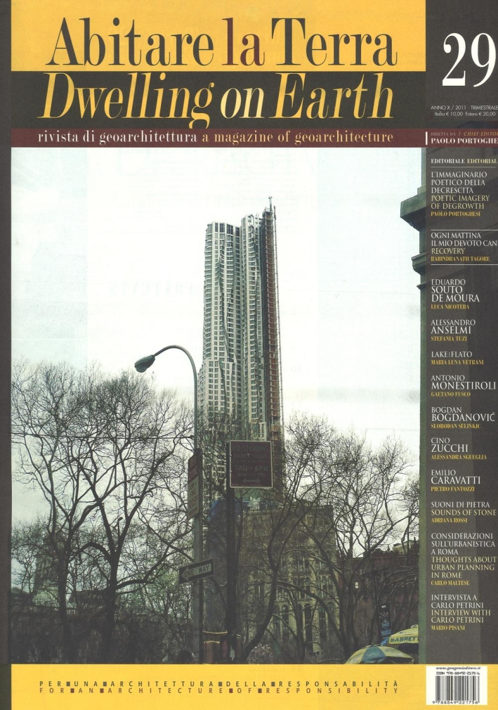 Abitare la Terra n. 29/2011. Dwelling on Earth Abitare la Terra n. 29/2011. Dwelling on Earth